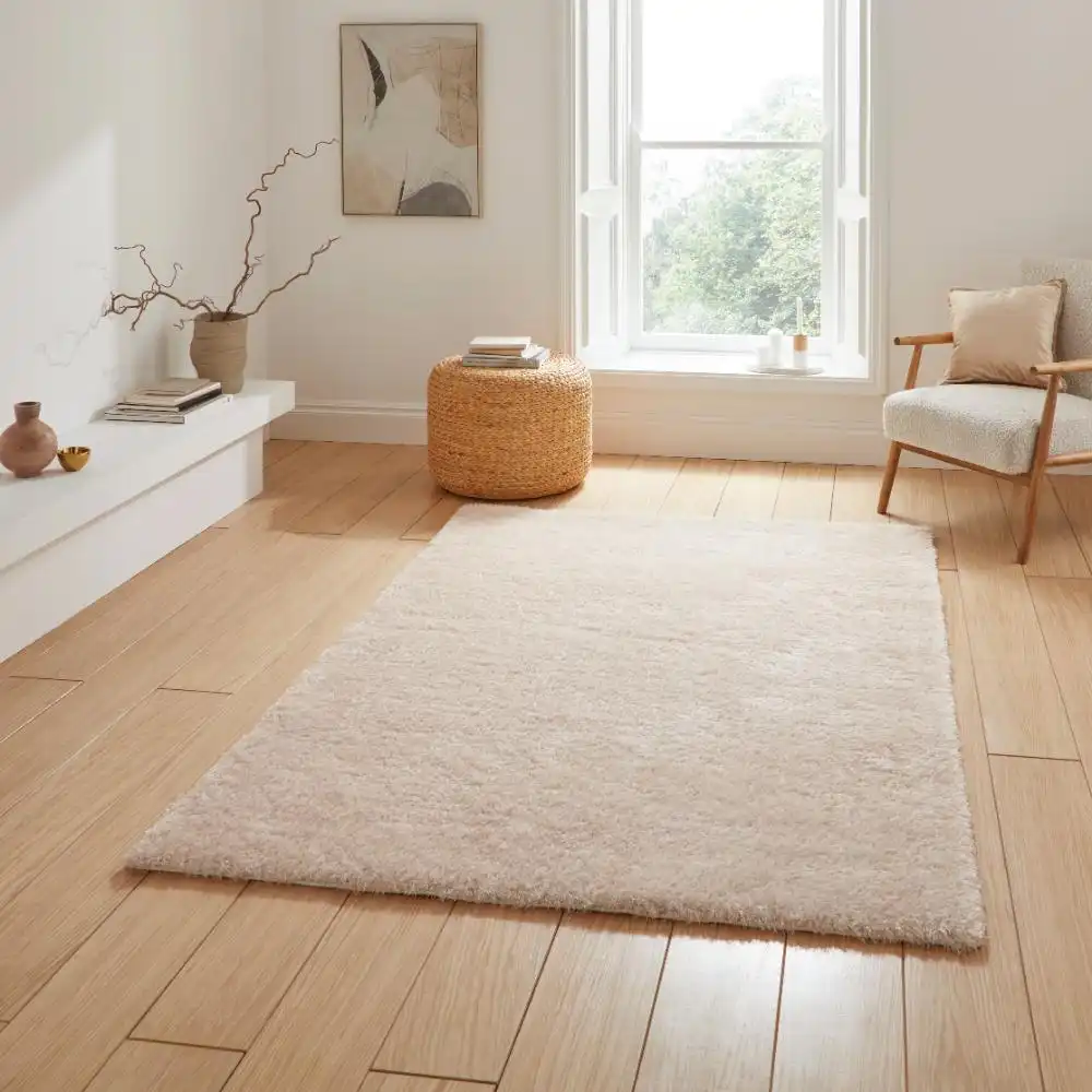 Lux Shaggy Cream Rug
