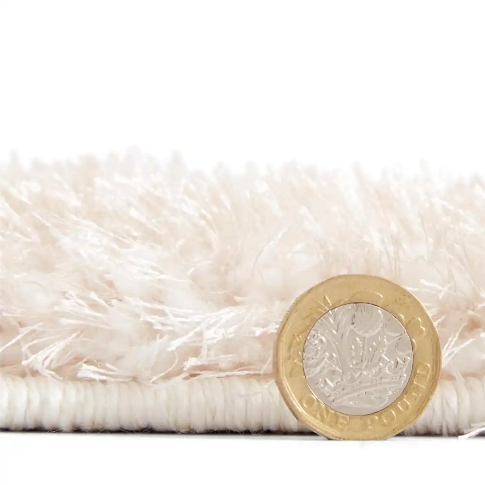 Lux Shaggy Cream Rug - Image 8