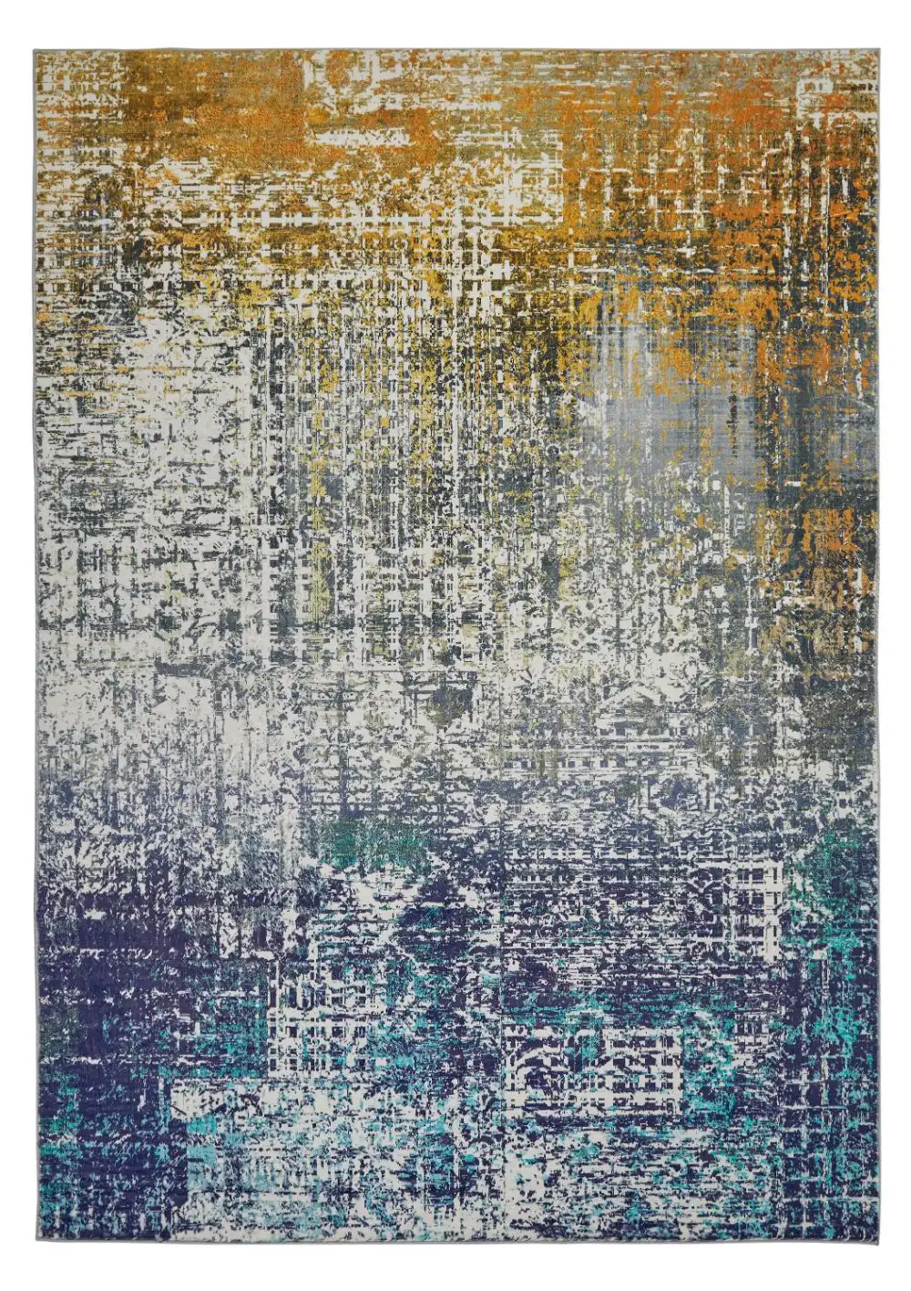 Lux Washable LUX06 Blue Copper Rug - Image 5