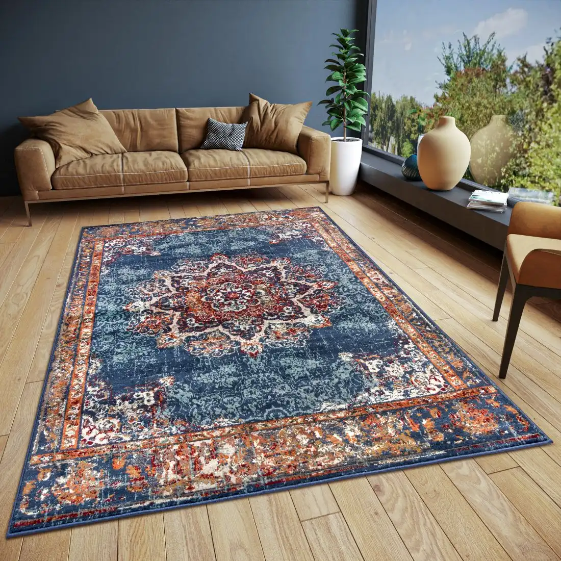 Luxor 105637 Blue Rug