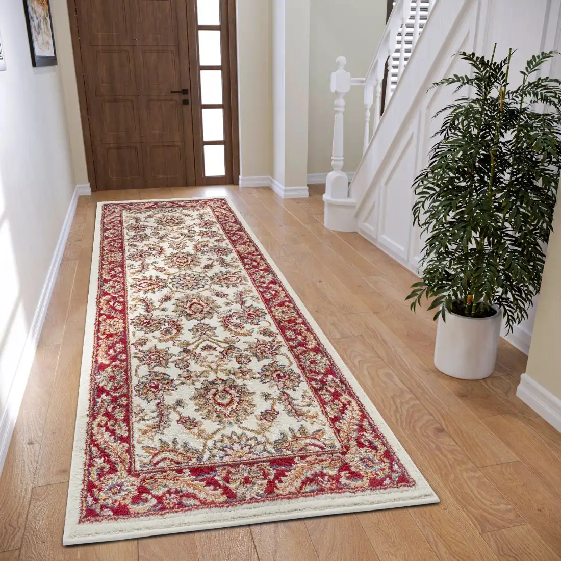Luxor 105643 Cream Red Rug - Image 5