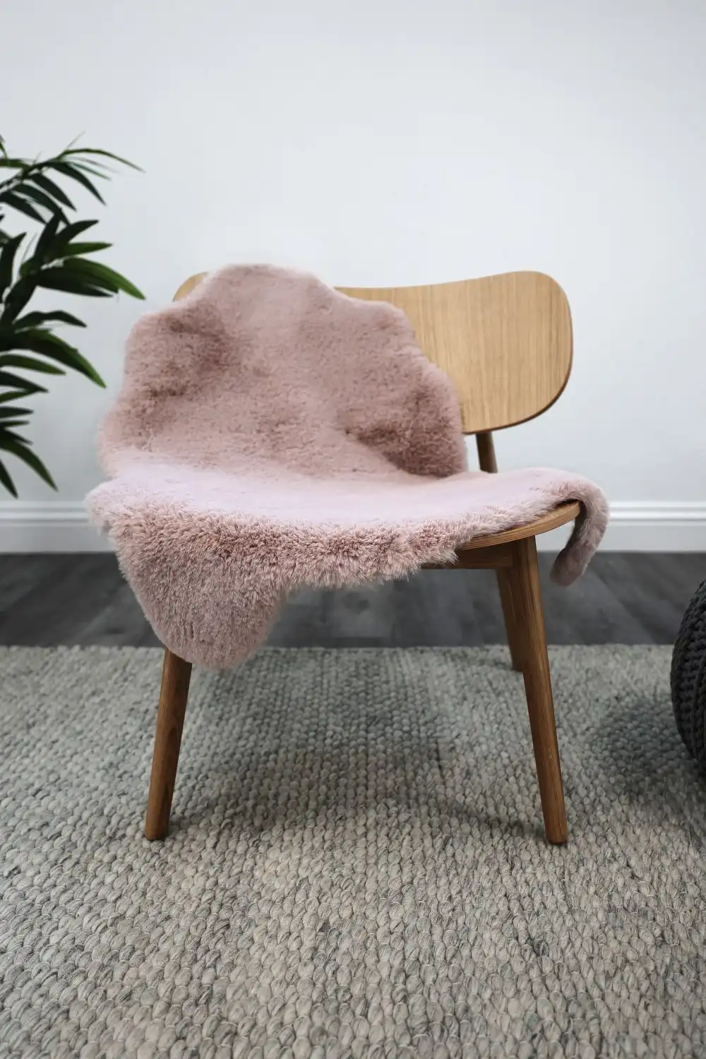 Luxury Faux Fur Melrose Blush Rug - Image 5