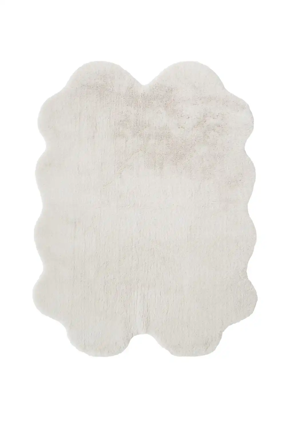 Luxury Faux Fur Melrose Ivory Rug - Image 9