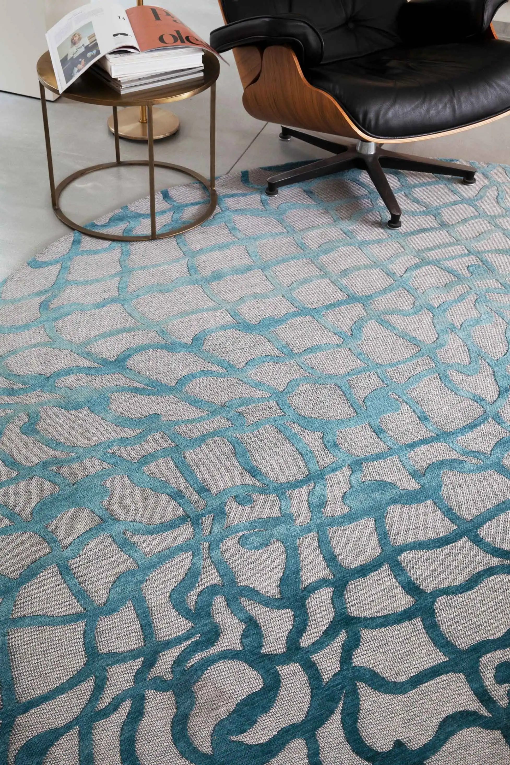 Mad Men Dedalo 9203 Blue Marine Washable Rug - Image 5