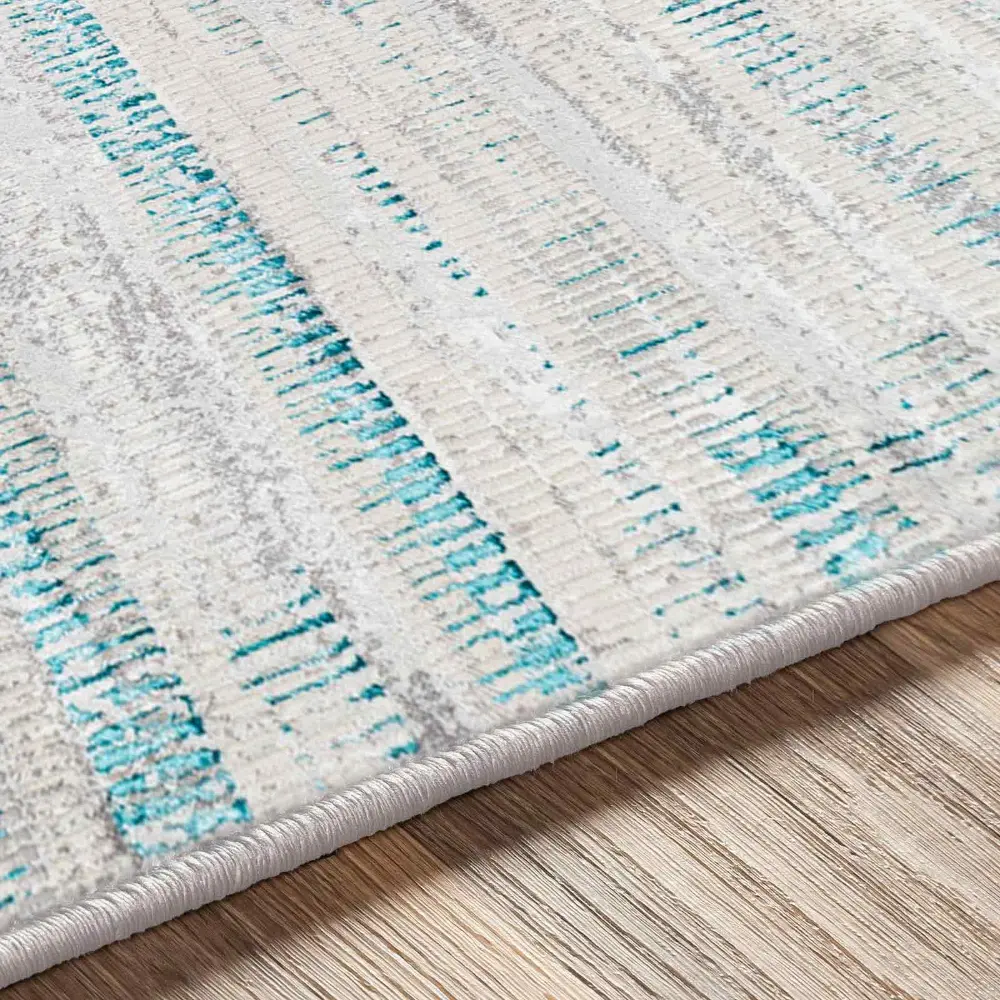 Maeva Scandi Modern Teal Rug - Image 4