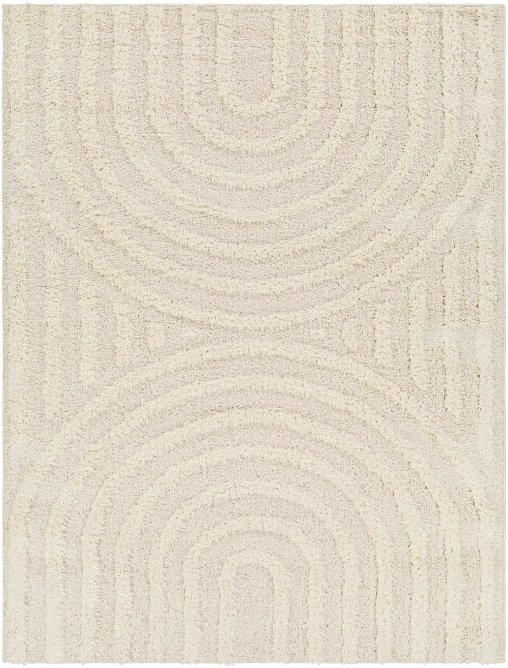 Marava Shaggy Modern Plush Pile Light Grey Rug - Image 4