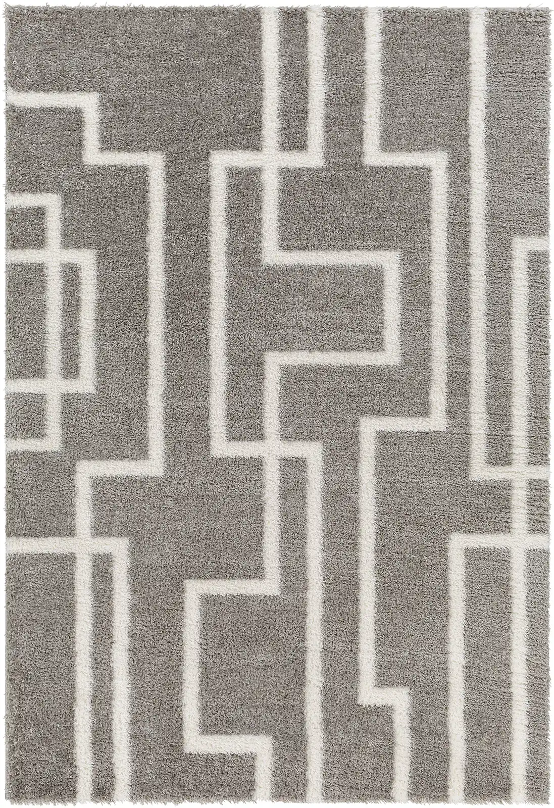 Scartlett Shaggy Modern Plush Pile Dark Grey Rug - Image 7