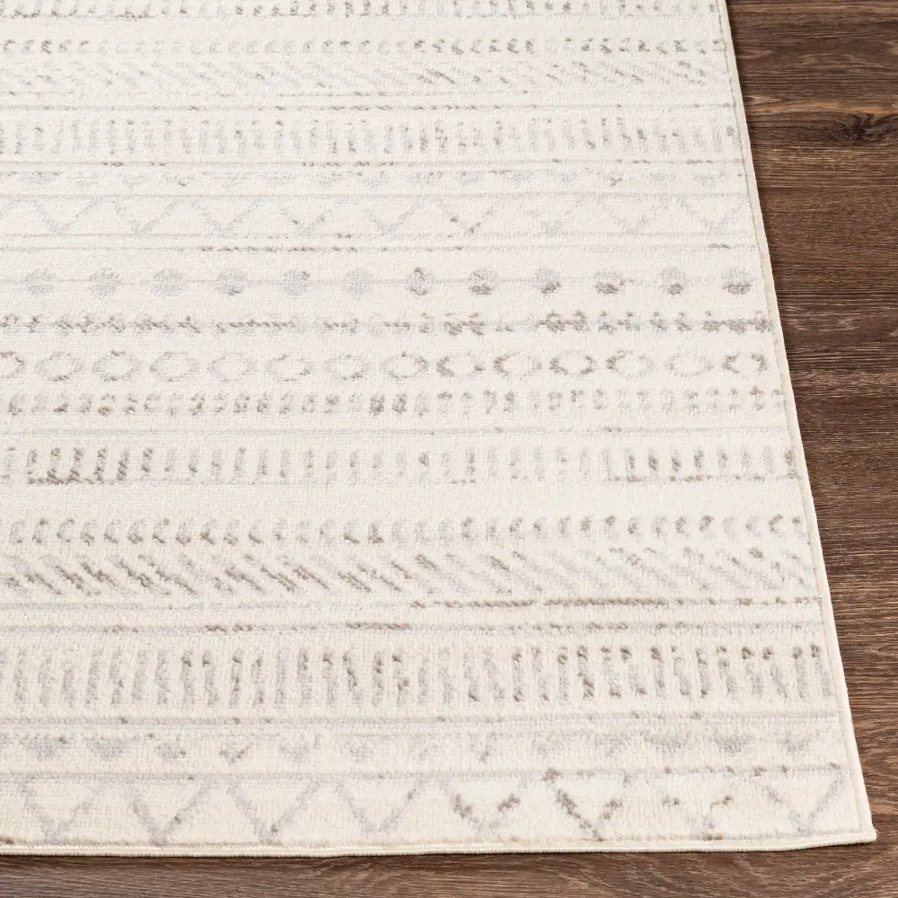 Marwa Scandi Geometric Light Grey Rug - Image 3
