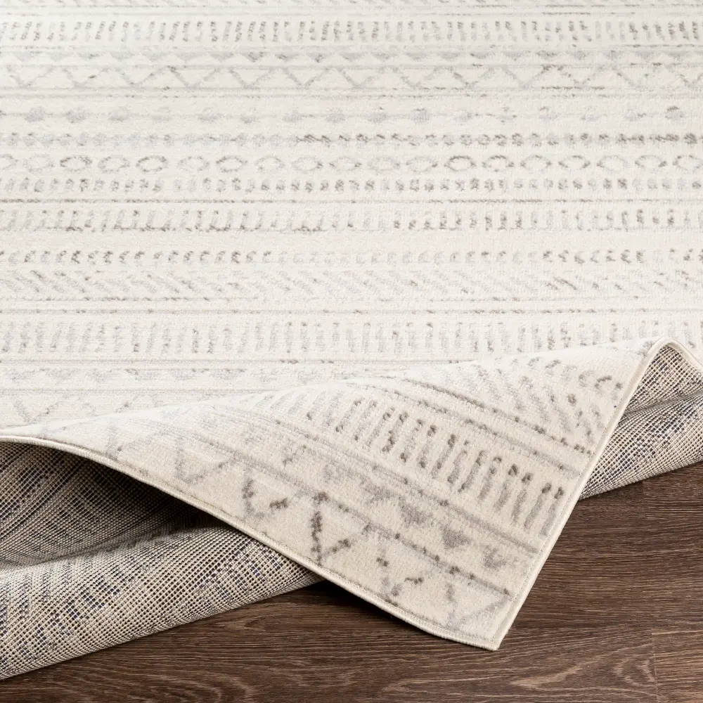 Marwa Scandi Geometric Light Grey Rug - Image 8