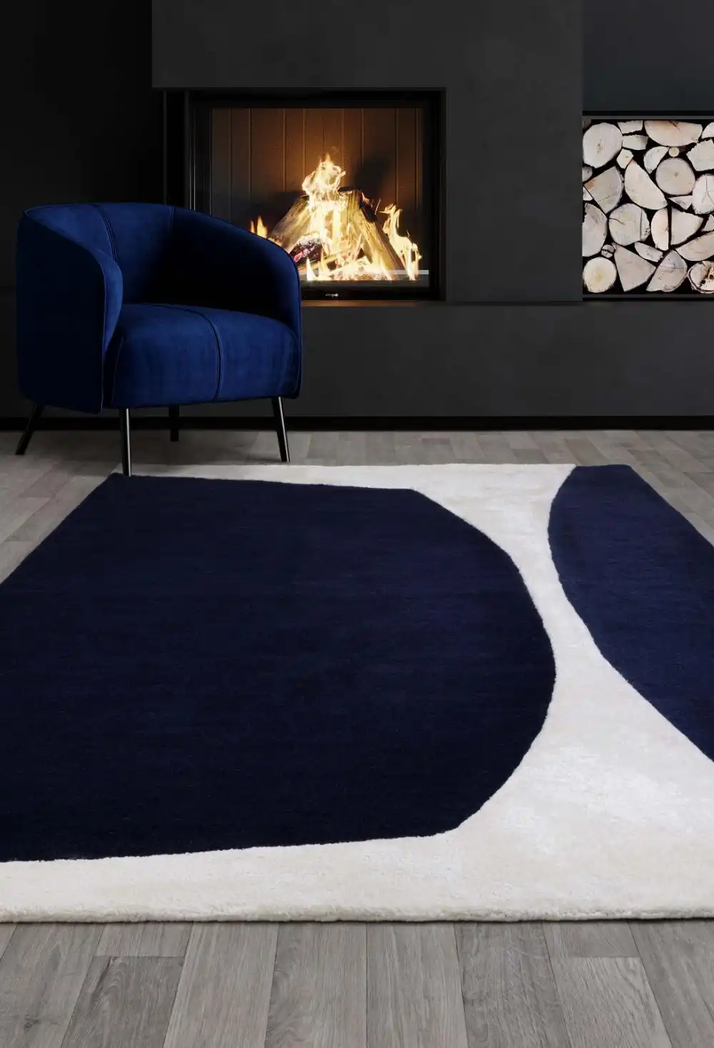 Matrix Asiatic 102 Signature Indigo Rug - Image 2