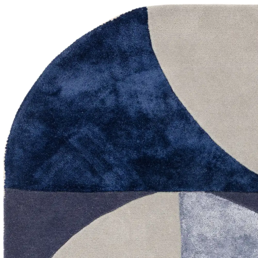 Matrix Asiatic 74 Oval Indigo Rug - Image 4