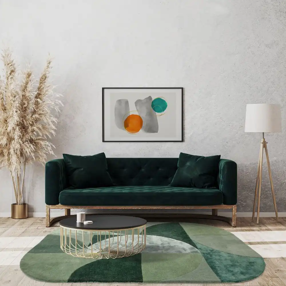 Matrix Asiatic 75 Oval Forest Rug