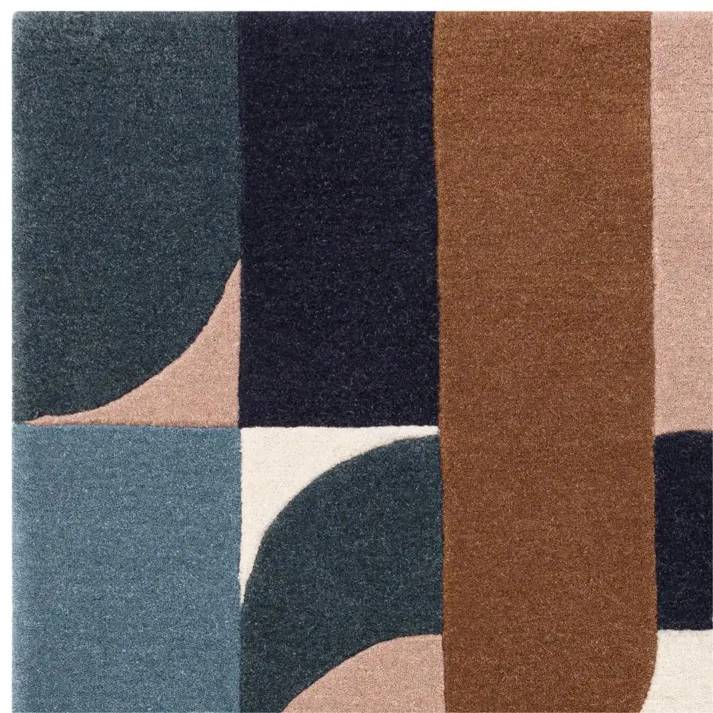 Matrix Asiatic 89 Klotski Teal Rug - Image 2