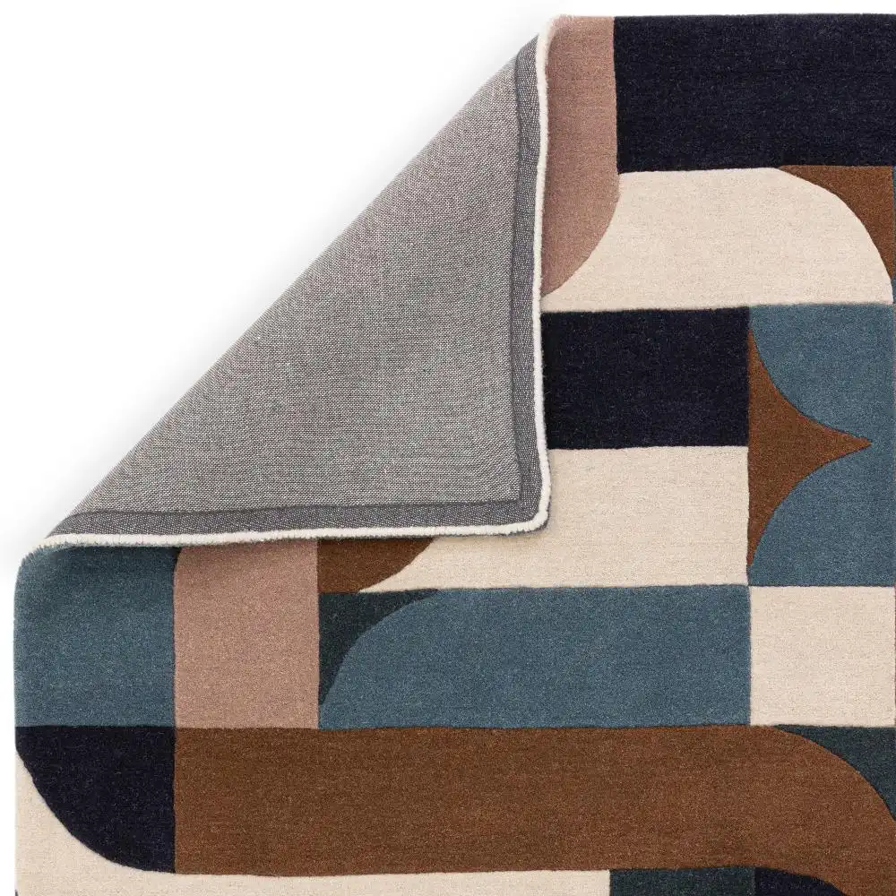 Matrix Asiatic 89 Klotski Teal Rug - Image 4
