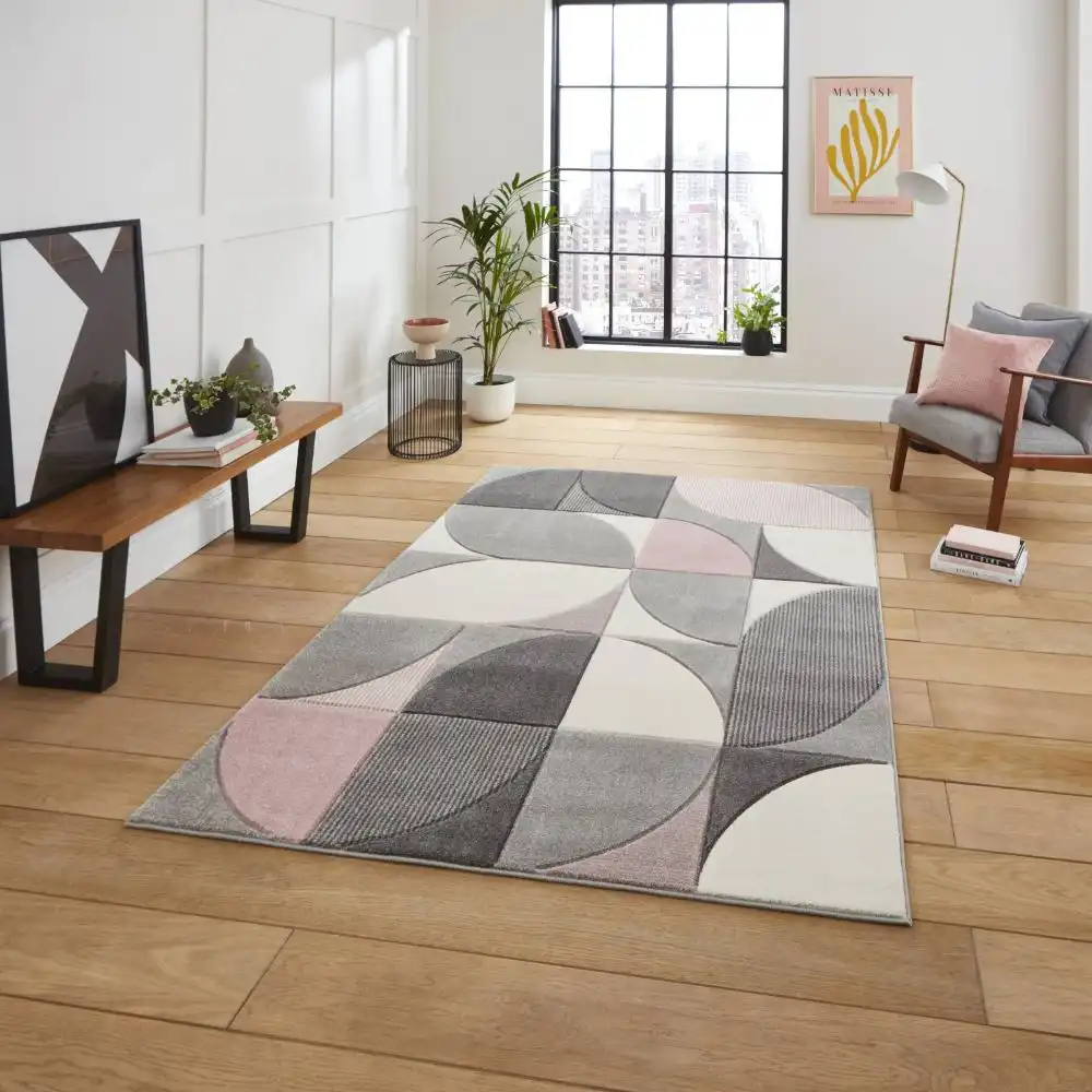 Matrix Think MT63 Grey Rose Rug