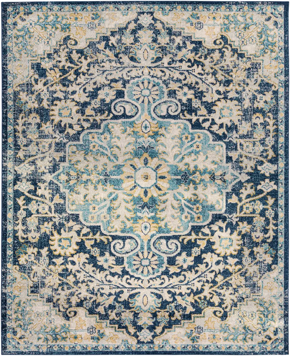 Maverick Vintage Oriental Boho Sky Blue Rug - Image 4