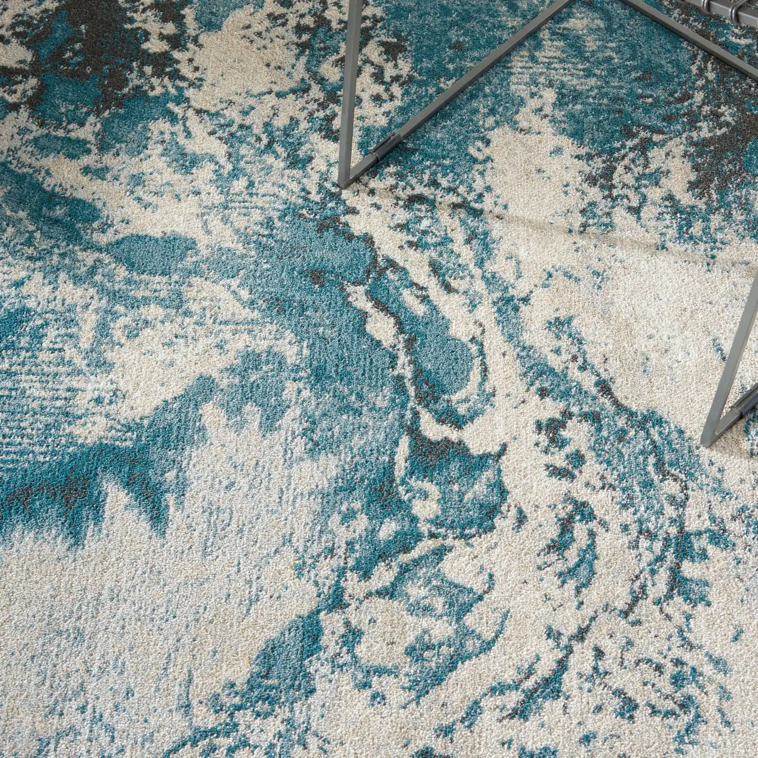 Maxell MAE08 Ivory Teal Rug - Image 4