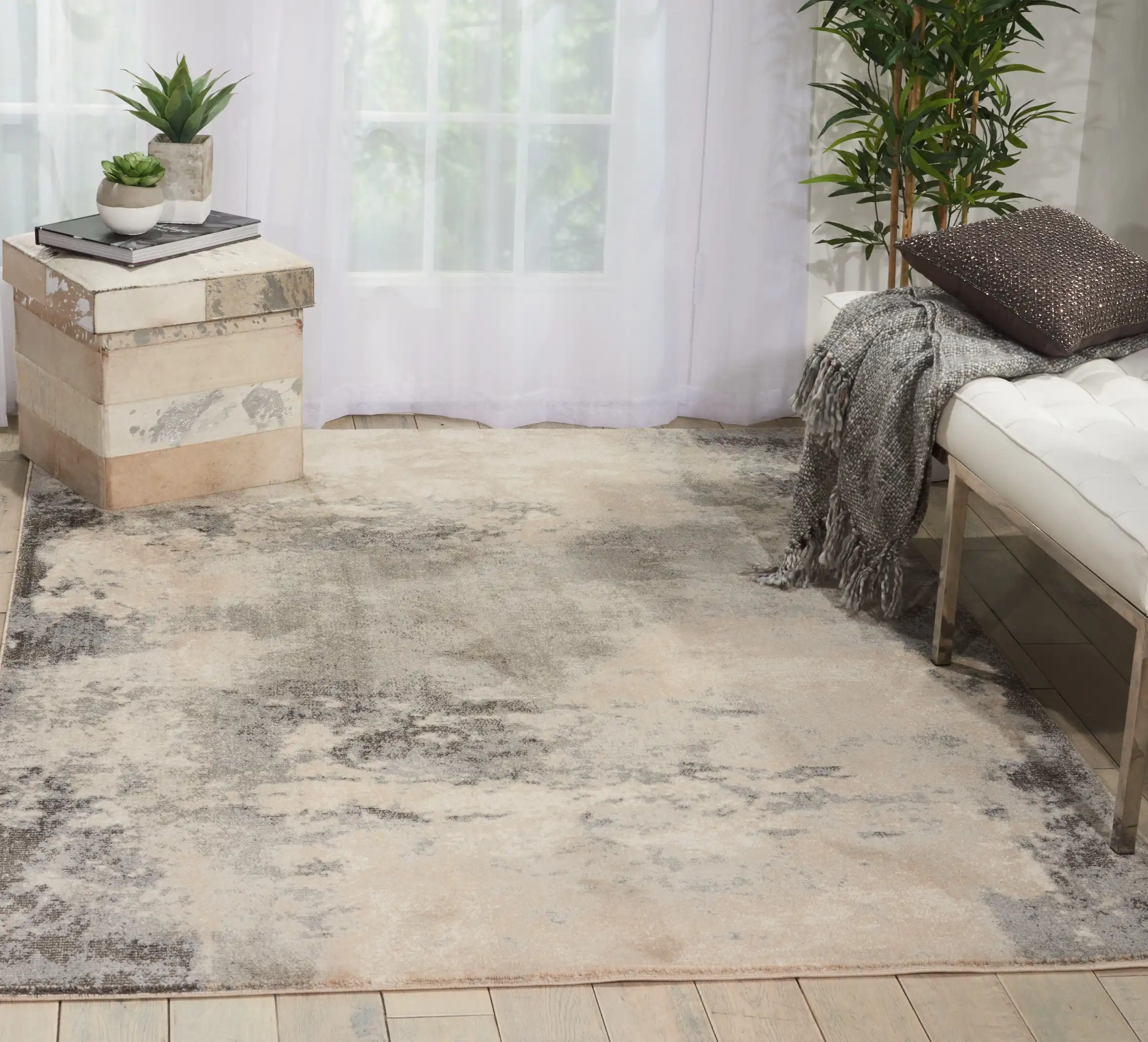 Maxell MAE13 Ivory Grey Rug - Image 2