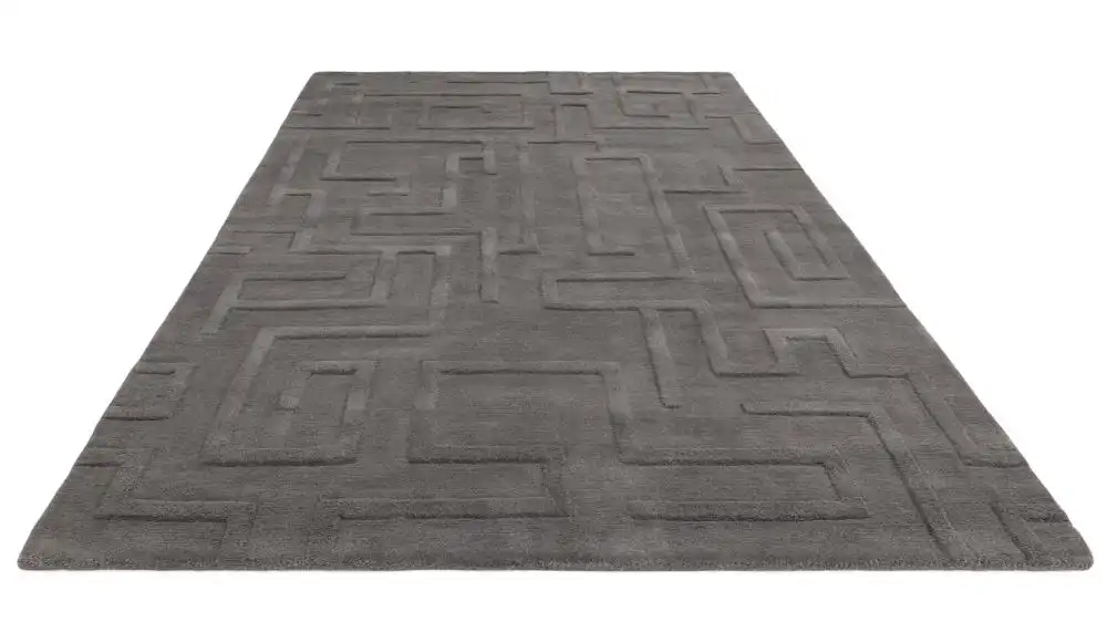 Maze Asiatic Charcoal Rug - Image 7