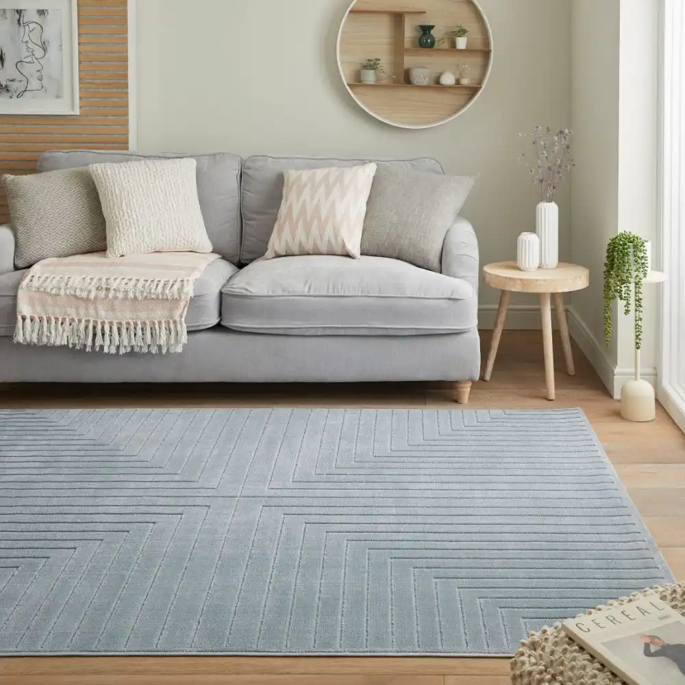 Maze Rama Maz104 Blue Rug