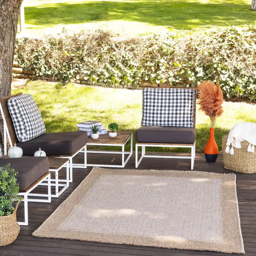 Jenny In- & Outdoor Cottage Jute-Look Beige/Tan Rug