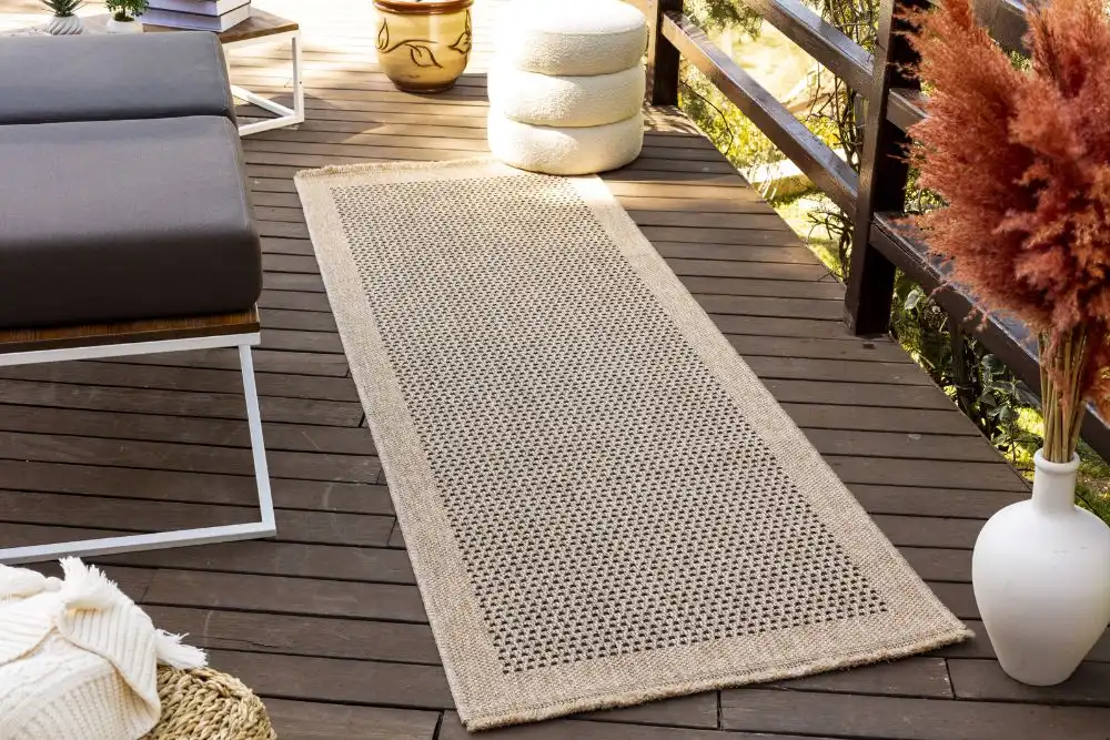Lori In- & Outdoor Cottage Jute-Look Beige/Brown Rug - Image 9