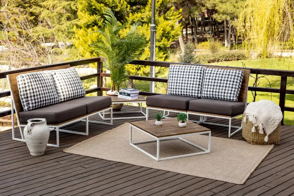 Nikki In- & Outdoor Cottage Jute-Look Beige Rug