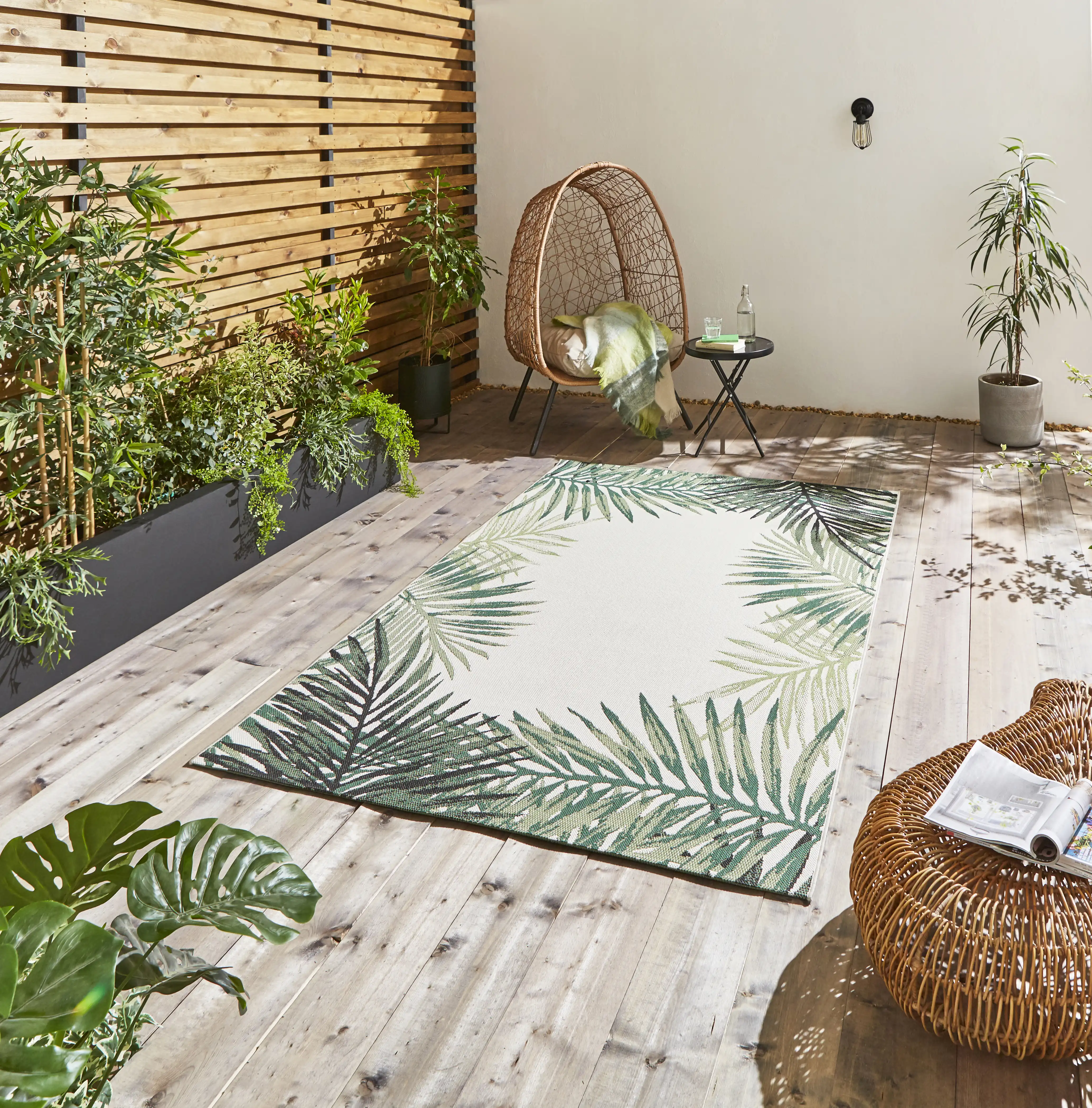 Miami 19435 Light Beige Green Rug