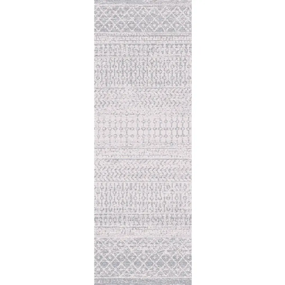 Mila Scandi Geometric Light Grey/White Rug - Image 17