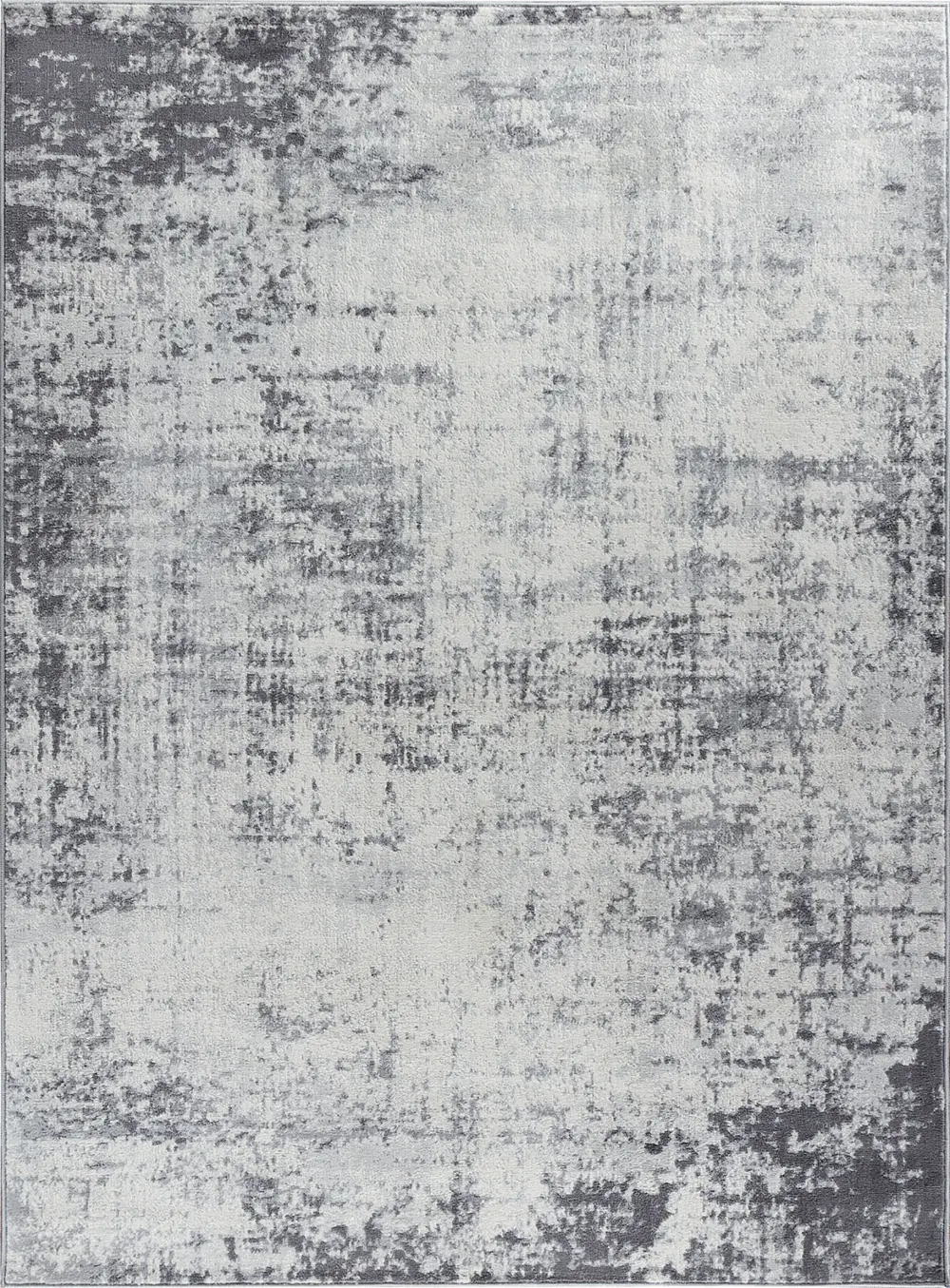 Milena Abstract Modern Marble Grey/White Rug - Image 6