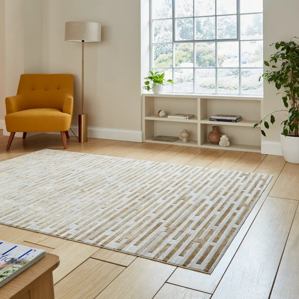 Mirage MR16 Beige Modern Abstract Rug - Image 2
