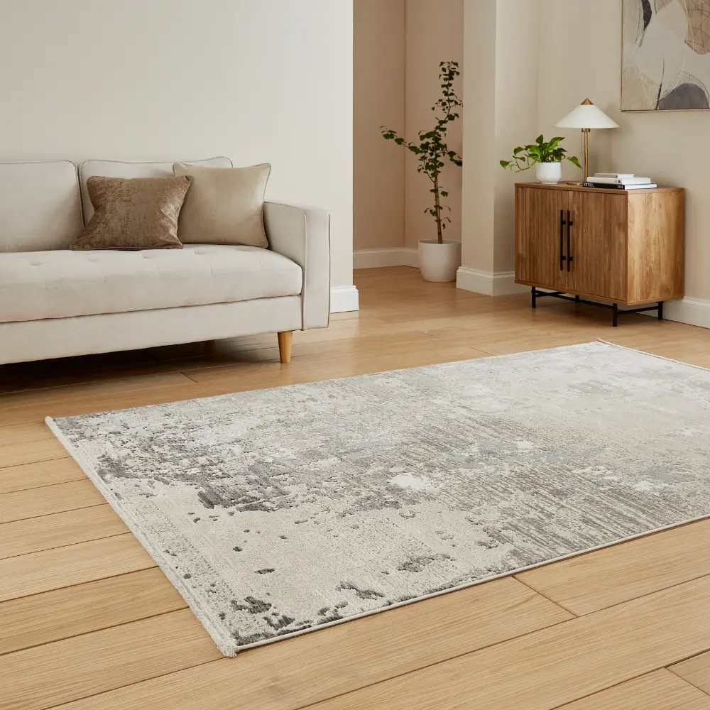 Mirage MR93 Grey Modern Abstract Rug - Image 2