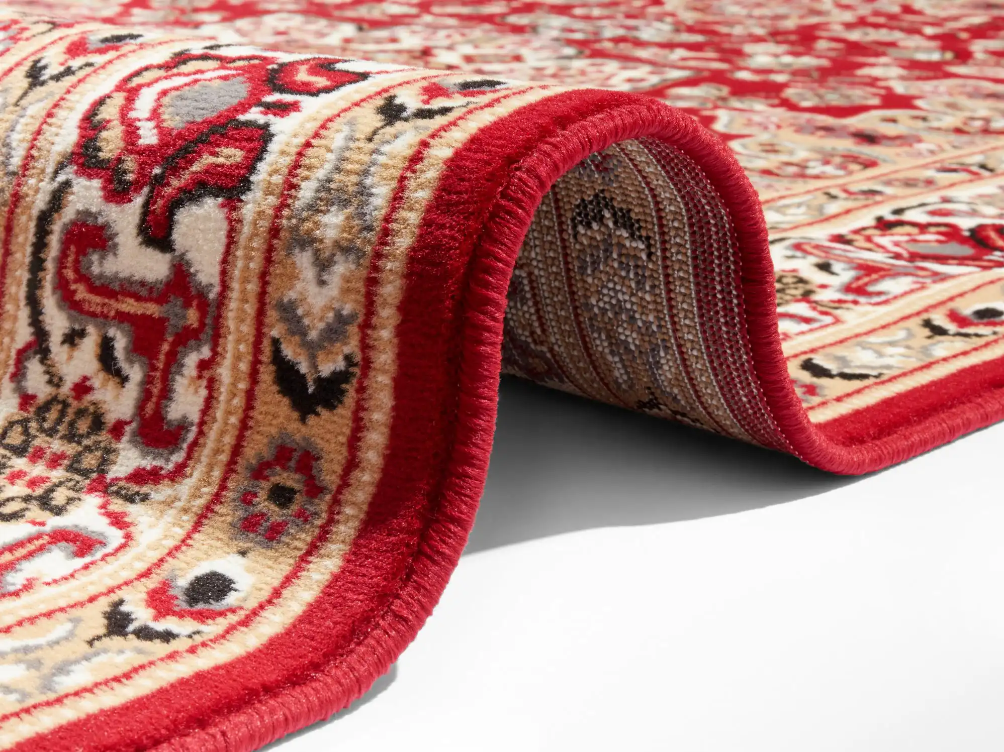 Mirkan 104103 Tabriz Red Rug - Image 3