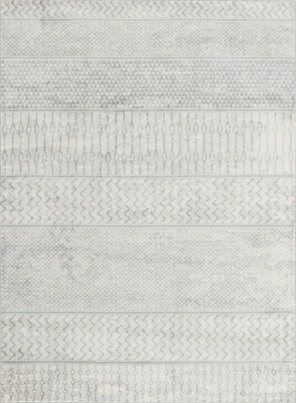 Adele Scandi Geometric Silver Grey Rug - Image 6