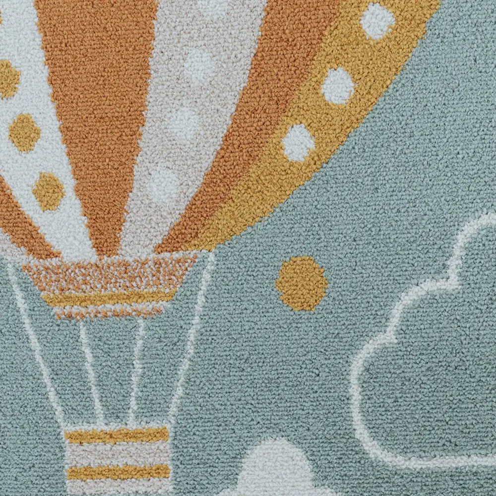 Monty Kids Modern Multicolour/Blue BedroomRug - Image 9
