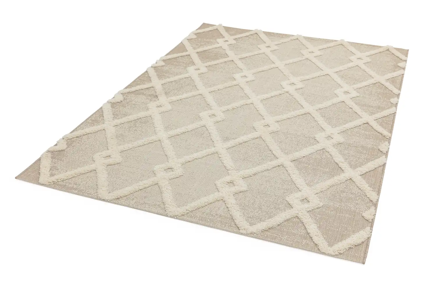 Monty MN07 Beige Cream Diamond Rug