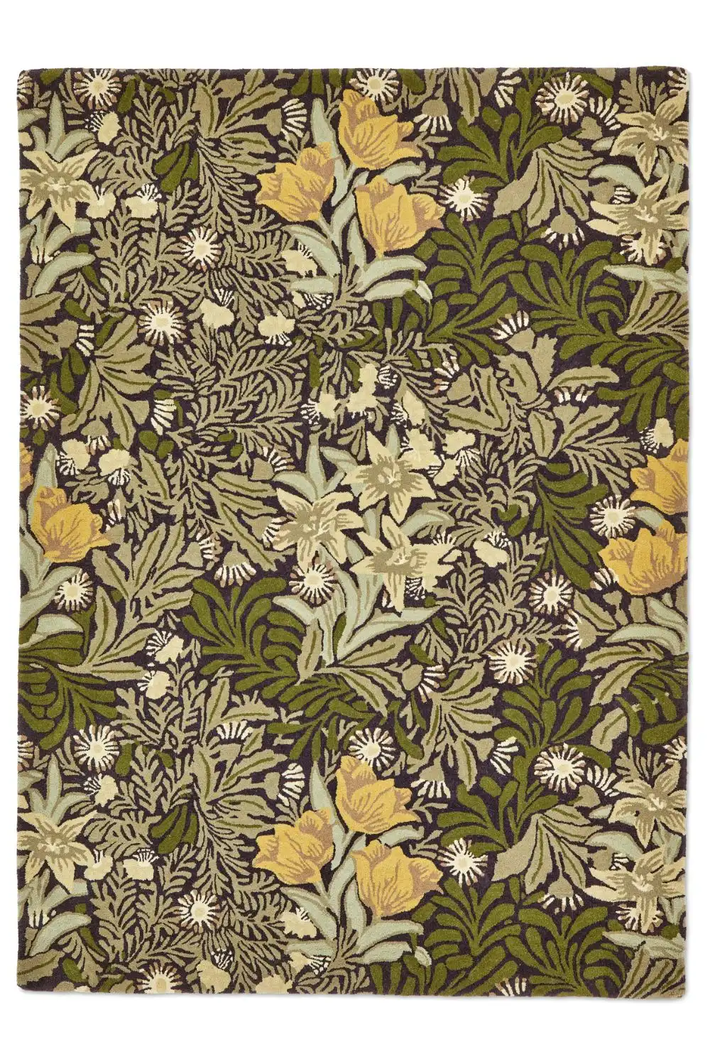 Morris & Co Bower Twining Vine Green 128207 Rug - Image 4