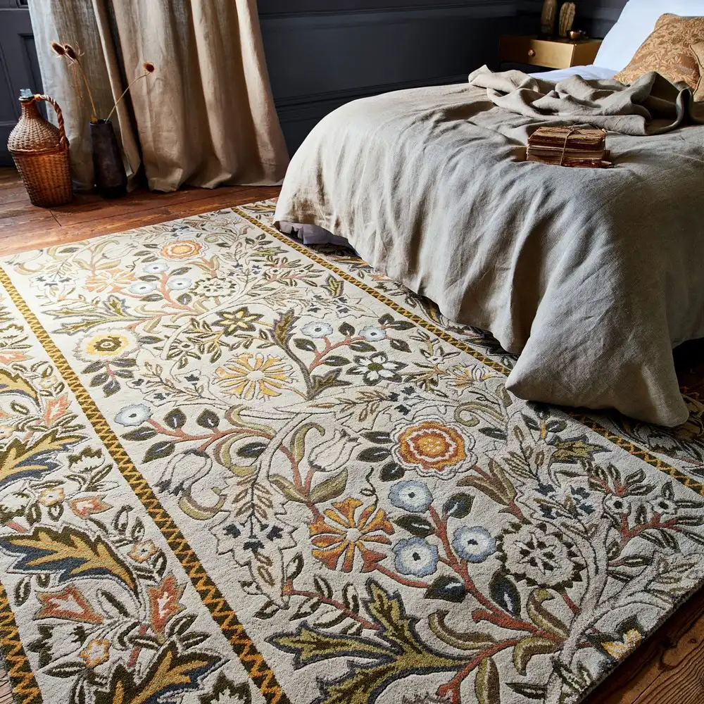 Morris & Co Wilhelmina Linen Mustard 127401 Rug