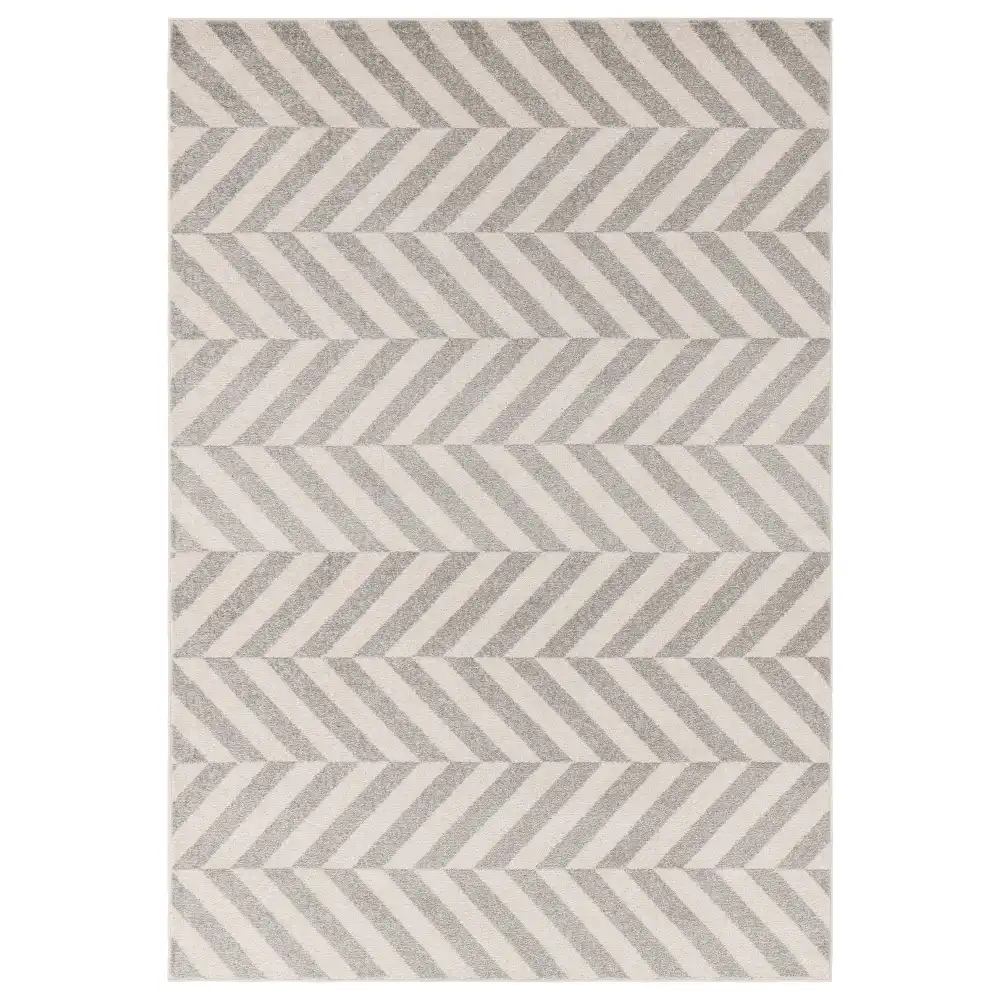 Muse MU07 Grey Chevron Rug - Image 2