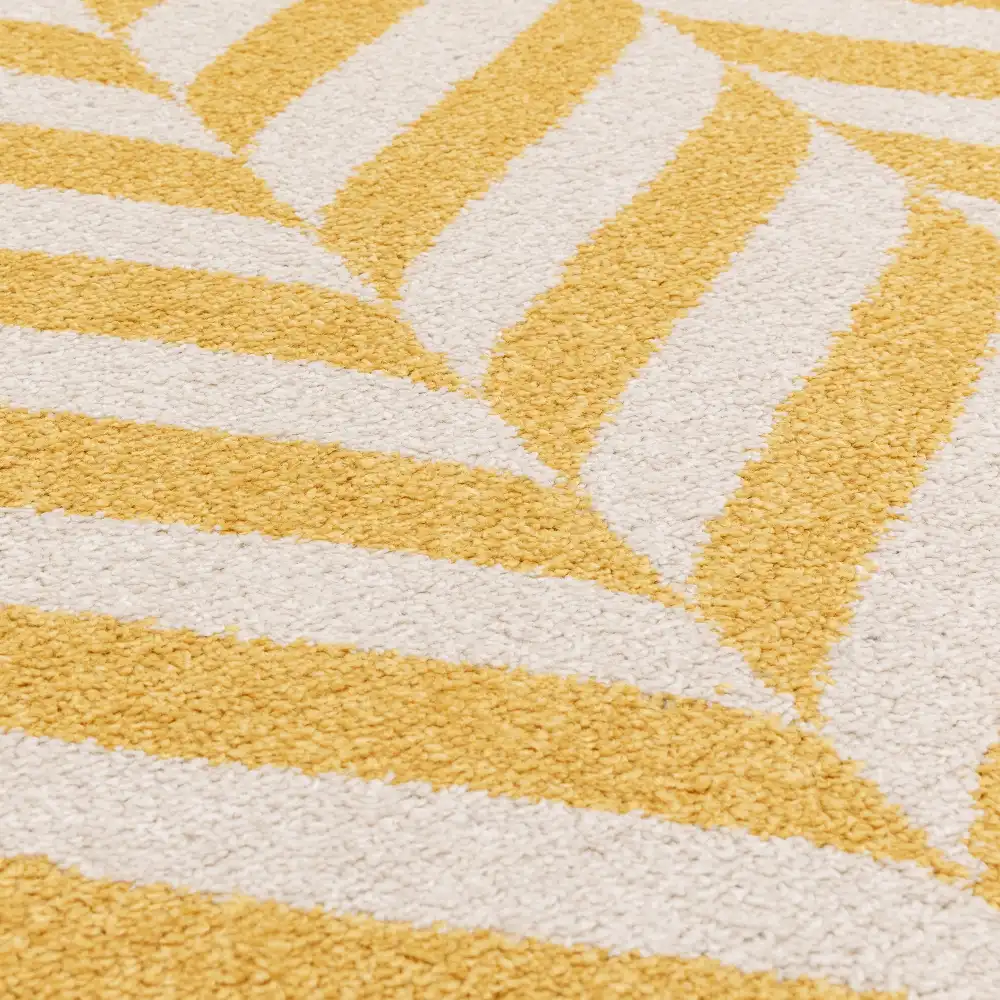 Muse MU08 Yellow Chevron Rug - Image 3