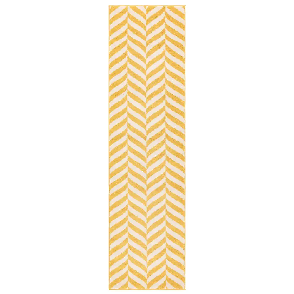 Muse MU08 Yellow Chevron Rug - Image 5