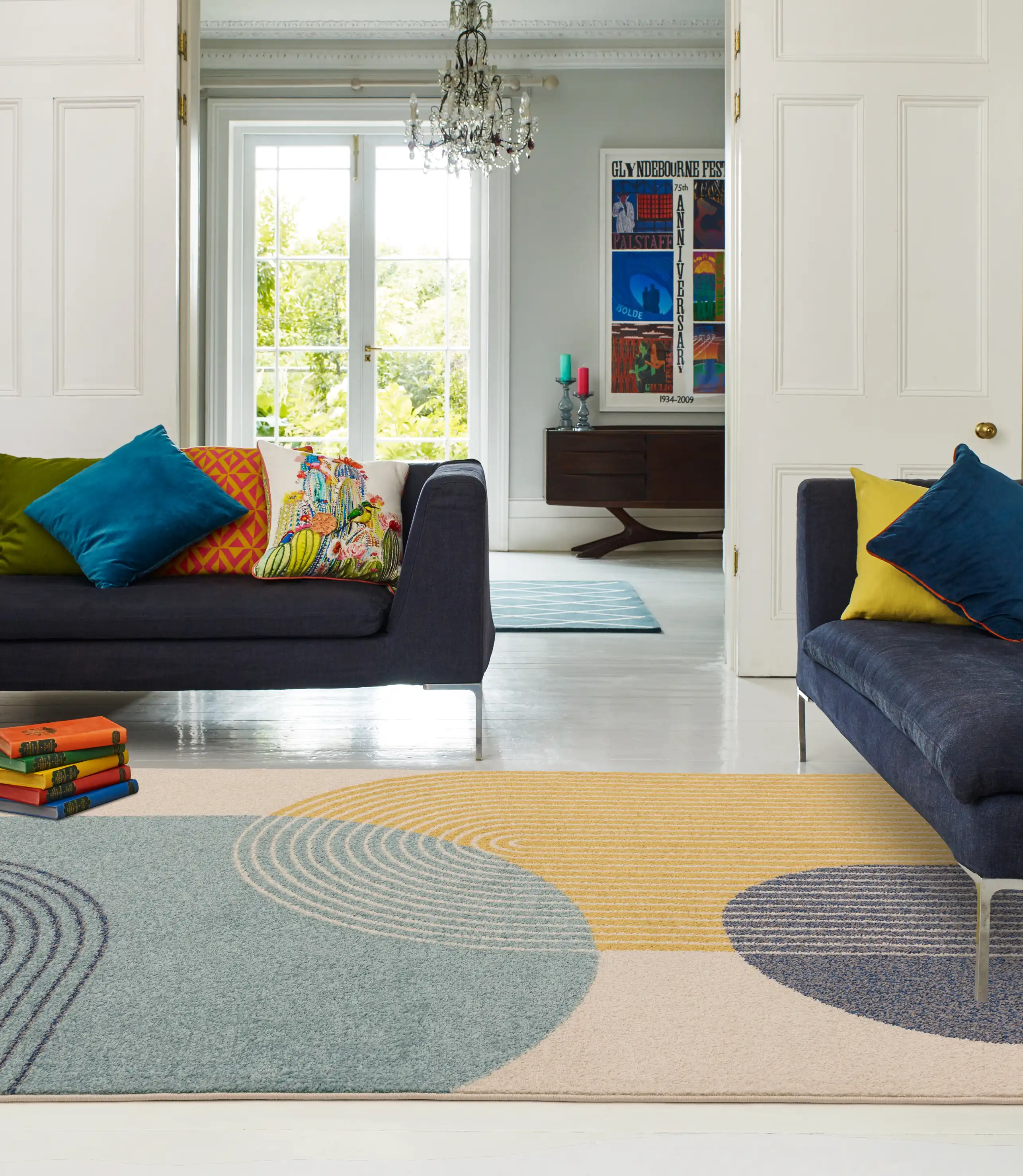 Muse MU15 Blue Retro Rug - Image 5