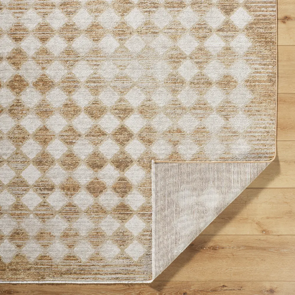 Myrtle Avenue V Galey Alix X Livabliss Scandi Geometric Taupe/Mustard Rug - Image 6
