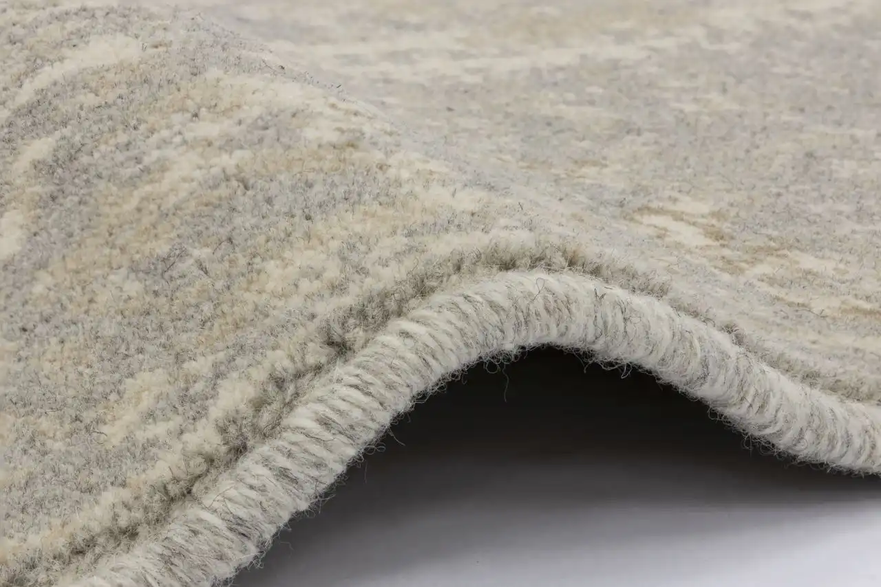 Natural Wool Tempo Brooks Grey Rug - Image 3
