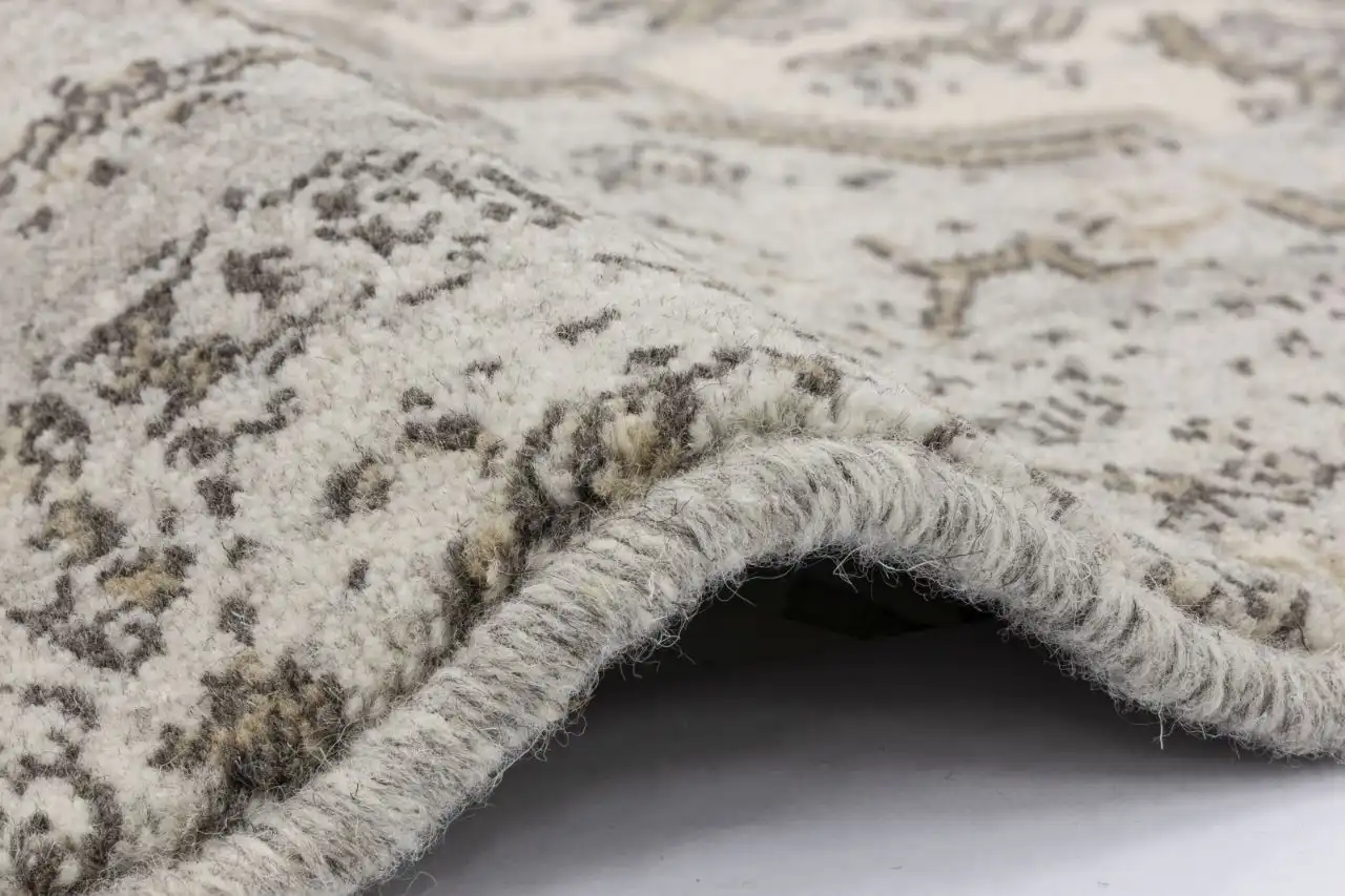 Natural Wool Tempo Huviel Grey Rug - Image 3