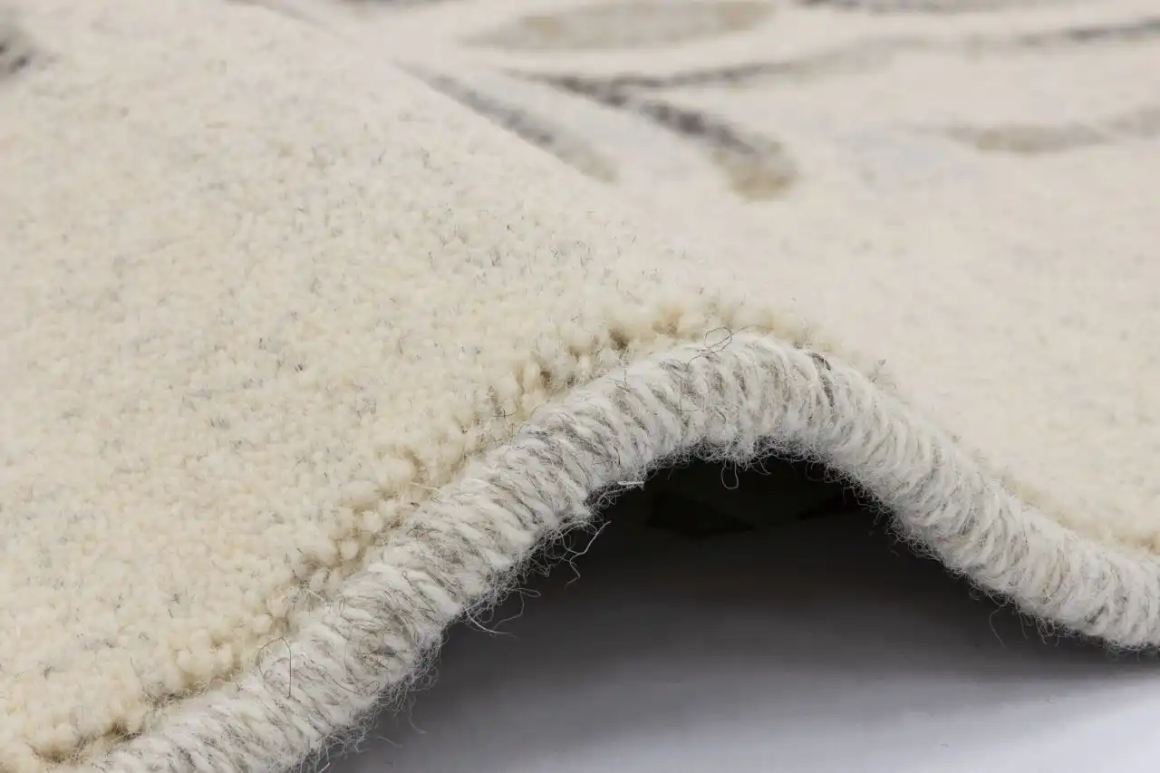 Natural Wool Tempo Tula Light Grey Rug - Image 3