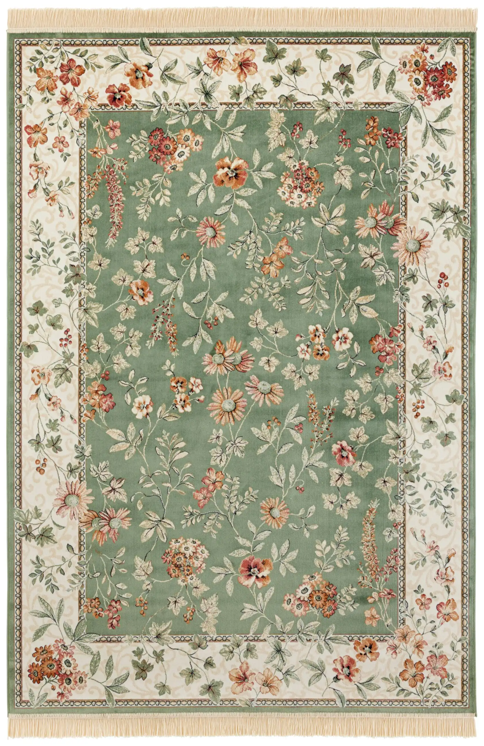 Naveh 104374 Flowers Green Rug - Image 2