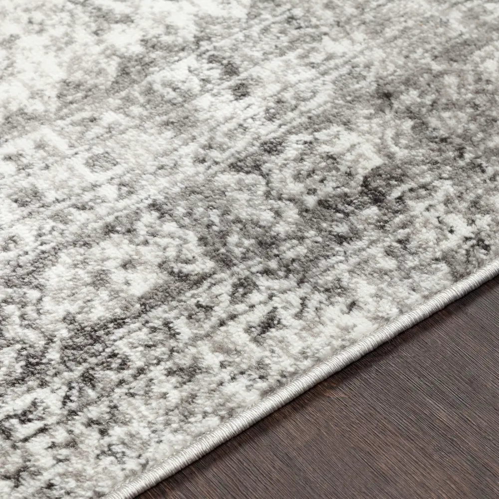 Neelam Vintage Oriental Boho Light Grey/White/Charcoal Rug - Image 9