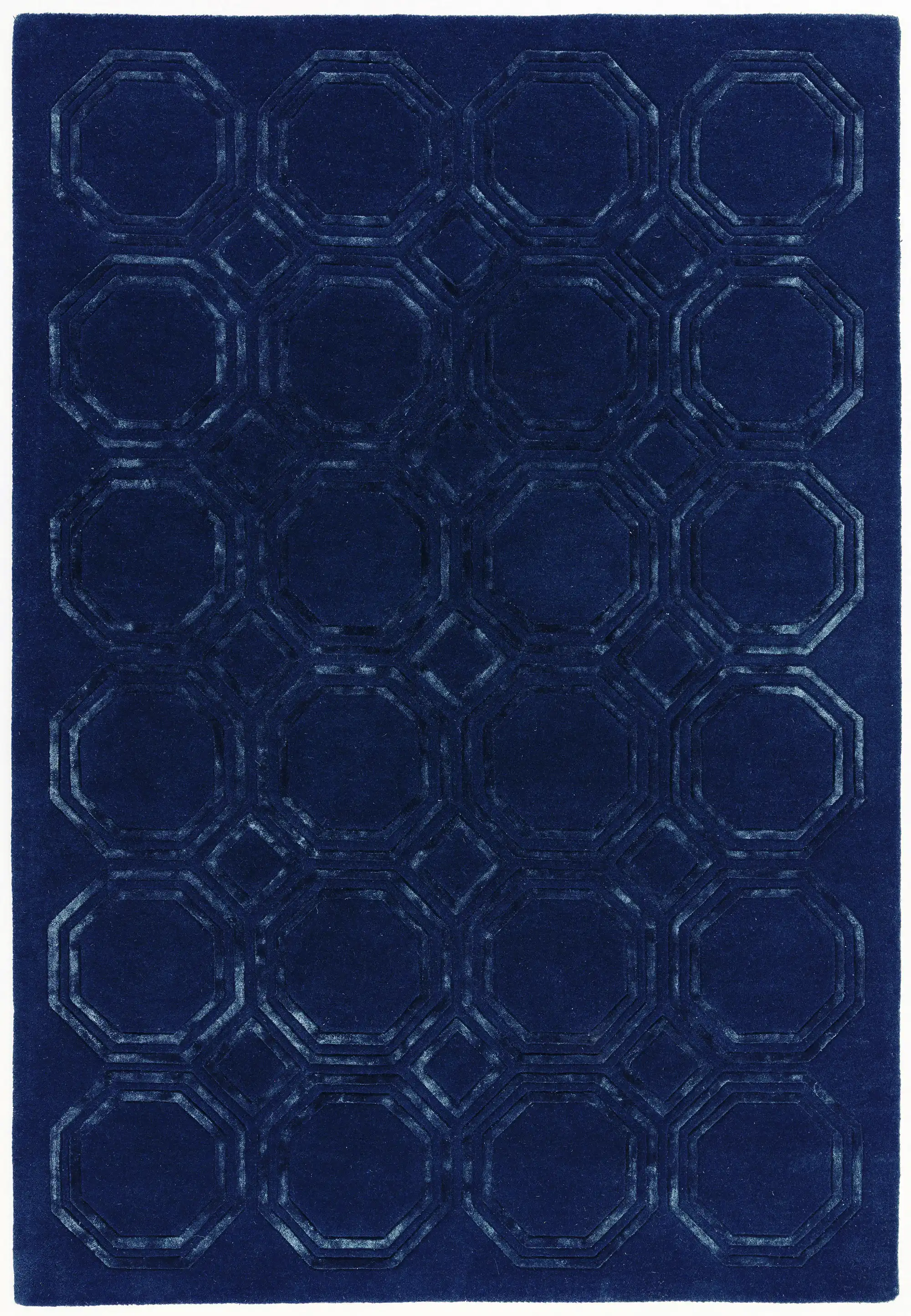 Nexus Octagon Navy Rug