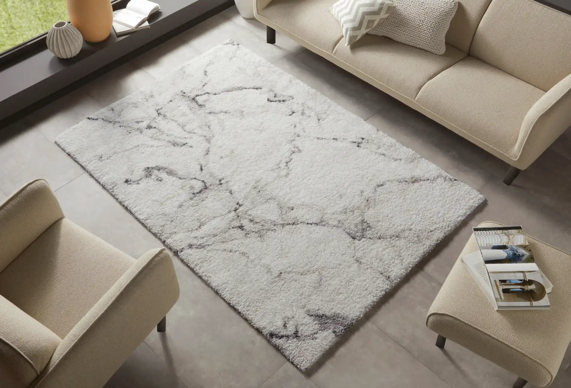 Nomadic HH 104892 Cream Grey Rug